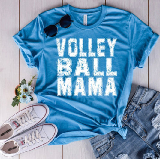 Volleyball Mama Distressed Tee *Choose your shirt color