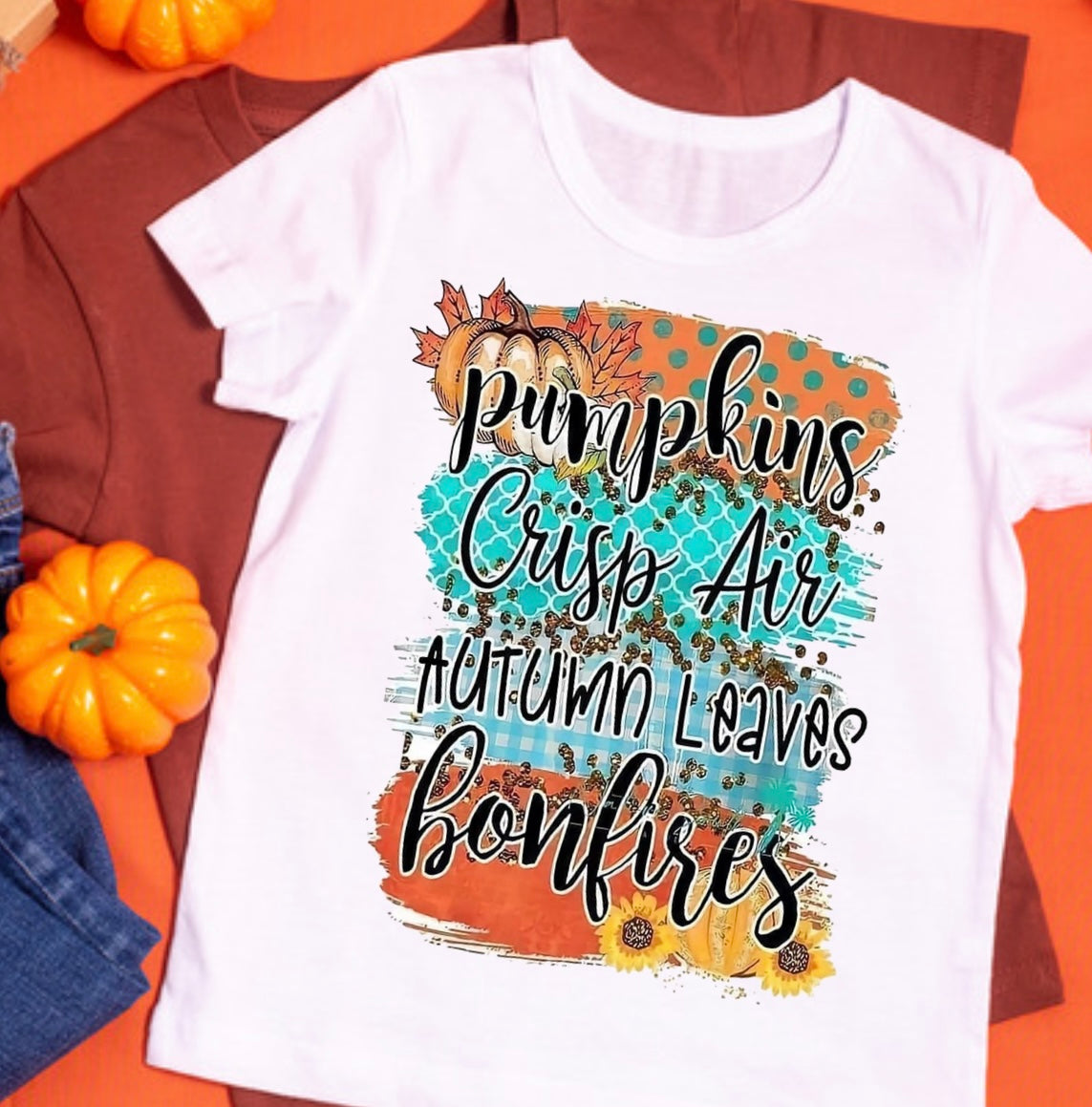 Pumpkin, Crisp Air, Autumn Leaves, Bonfires Sub Tee