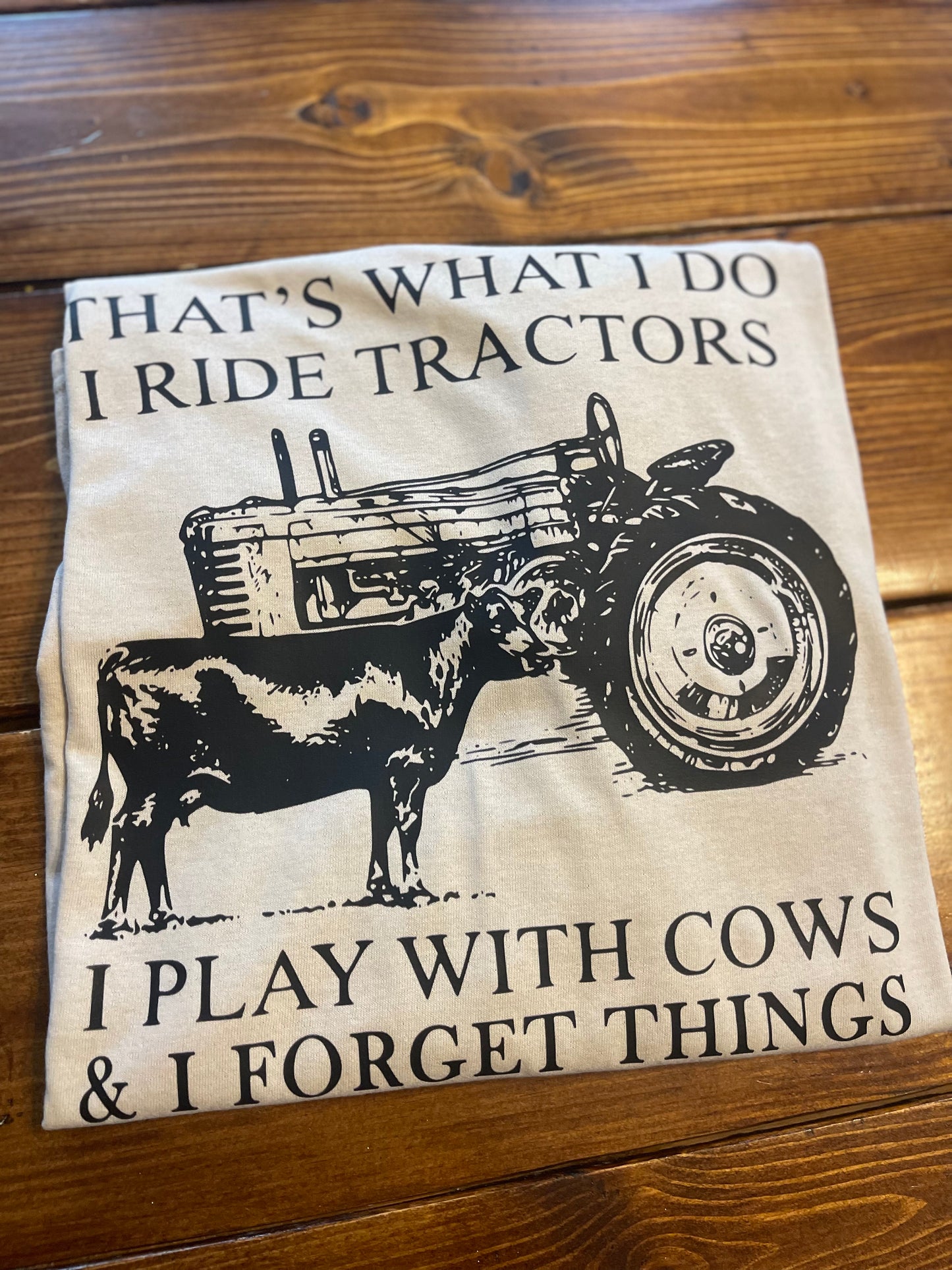 Thats what I do I ride tractors long sleeve