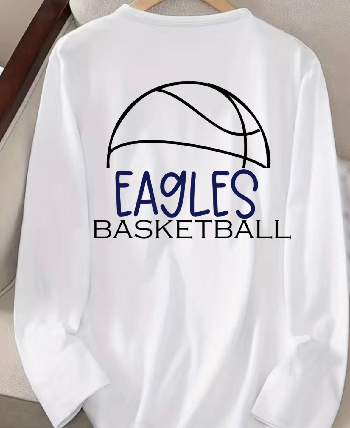 Eagles Basketball Navy Long/Short Sleeve Sub