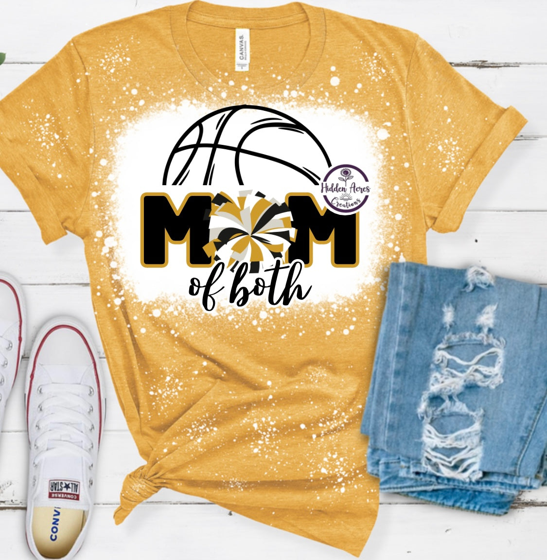 Basketball & Cheer Mom of both Tee Shirt