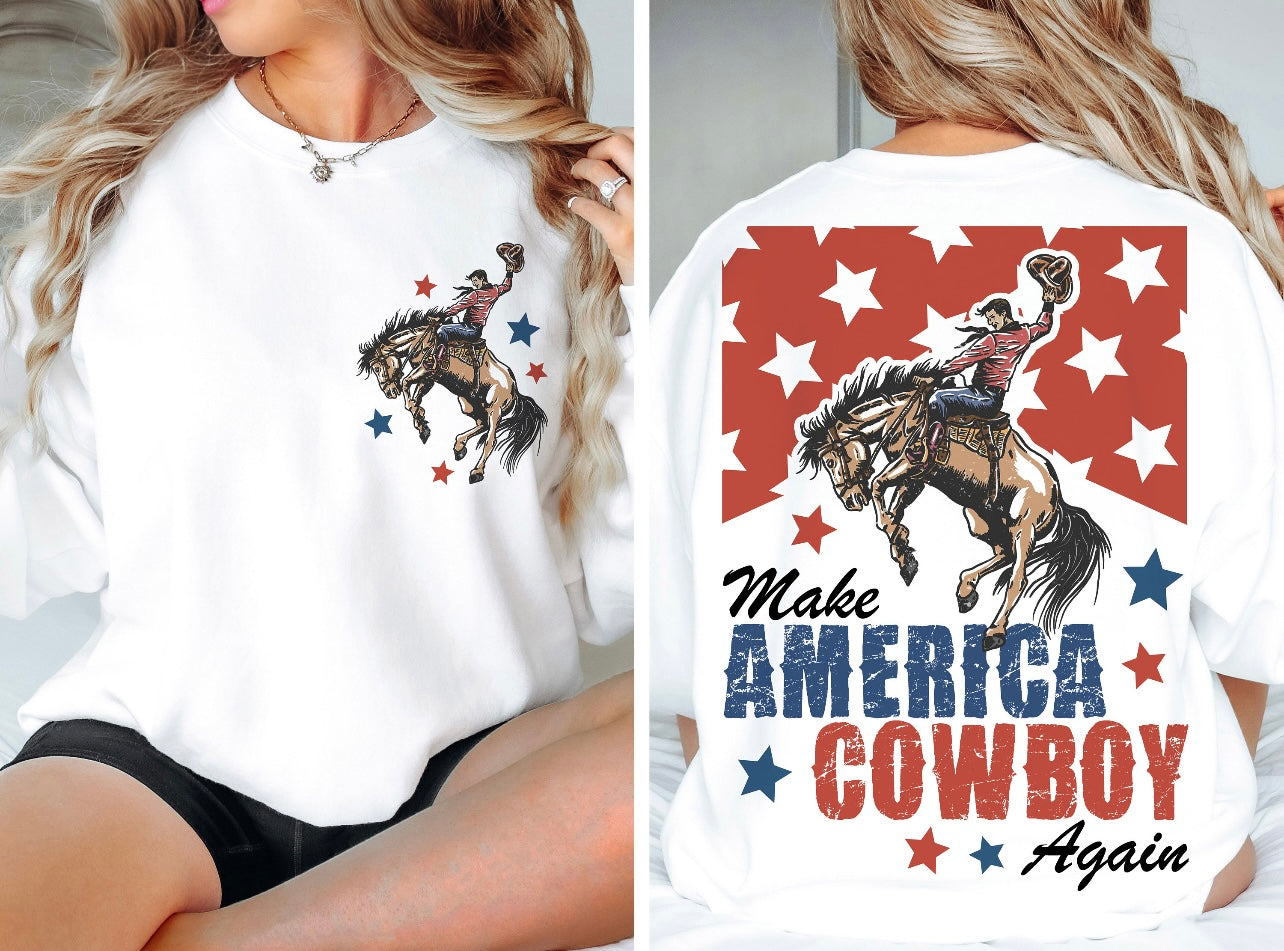 Make America Cowboy Tee/Crewneck