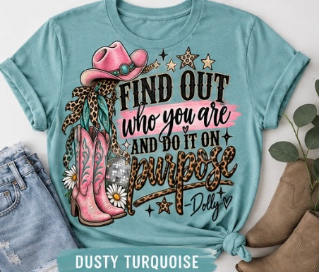 Find Out Who You Are Western Graphic Tee