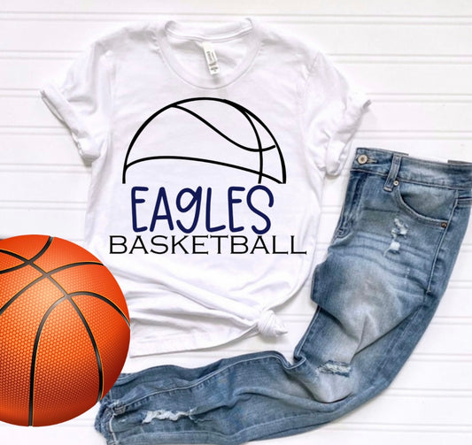 Eagles Basketball Navy Long/Short Sleeve Sub
