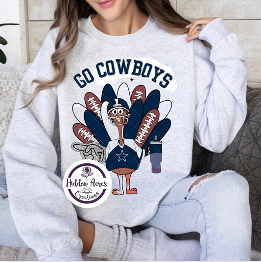 Cowboys Turkey Sub Crewneck (Toddler,Youth,Adult)