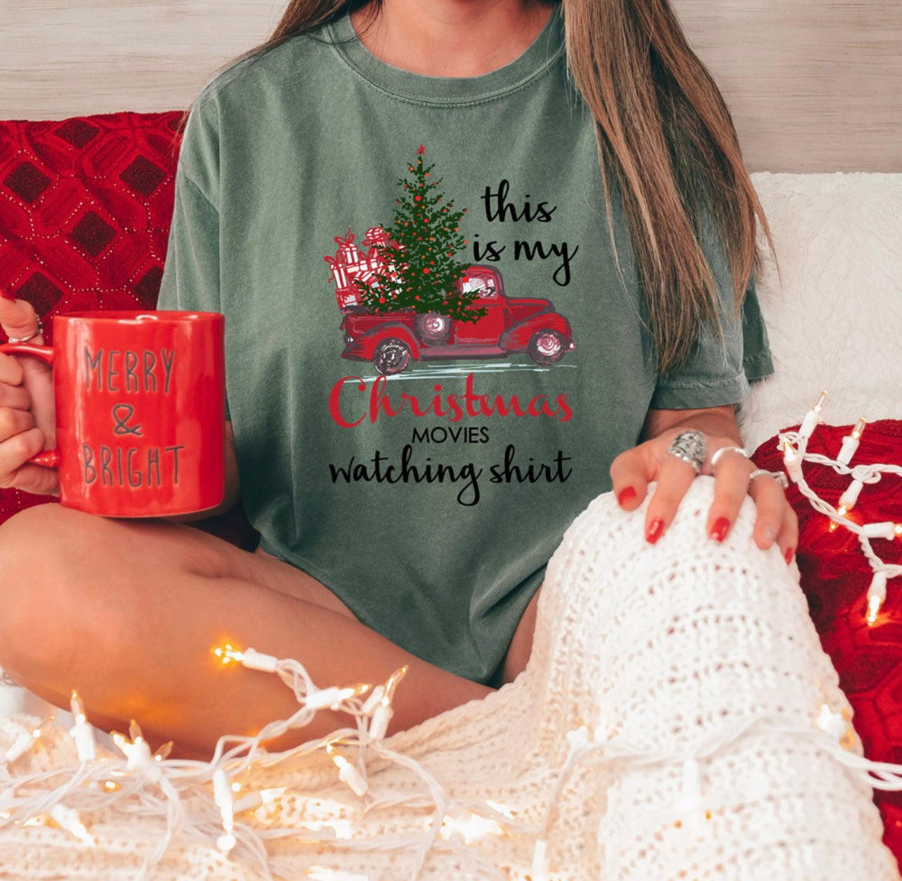 This is my Christmas Movies Watching Shirt - Short Sleeve Tee, Long Sleeve Tee, Hoodie