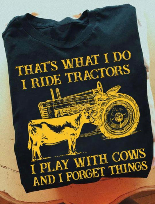 Thats what I do I ride tractors long sleeve