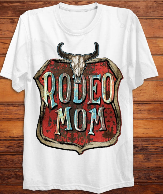 Rodeo Mom Cow Skull Tee 2