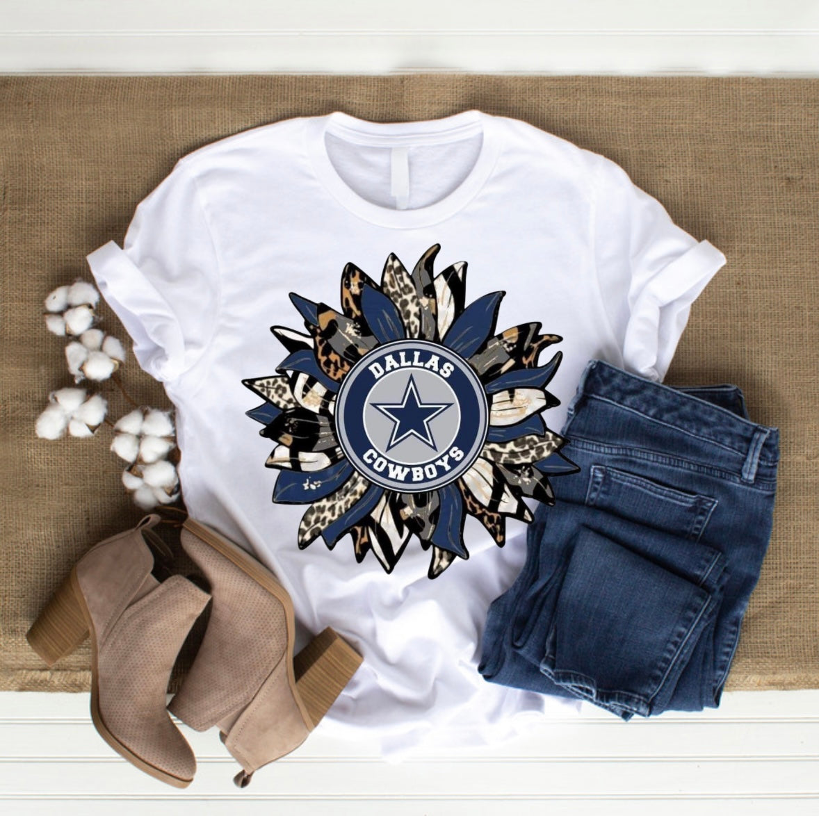 Cowboys Sunflower Sub Tee Shirt