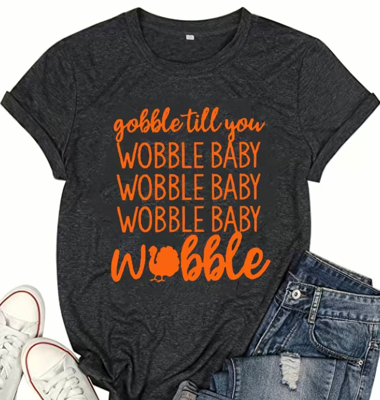 Gobble til you WOBBLE Baby Fall Tee