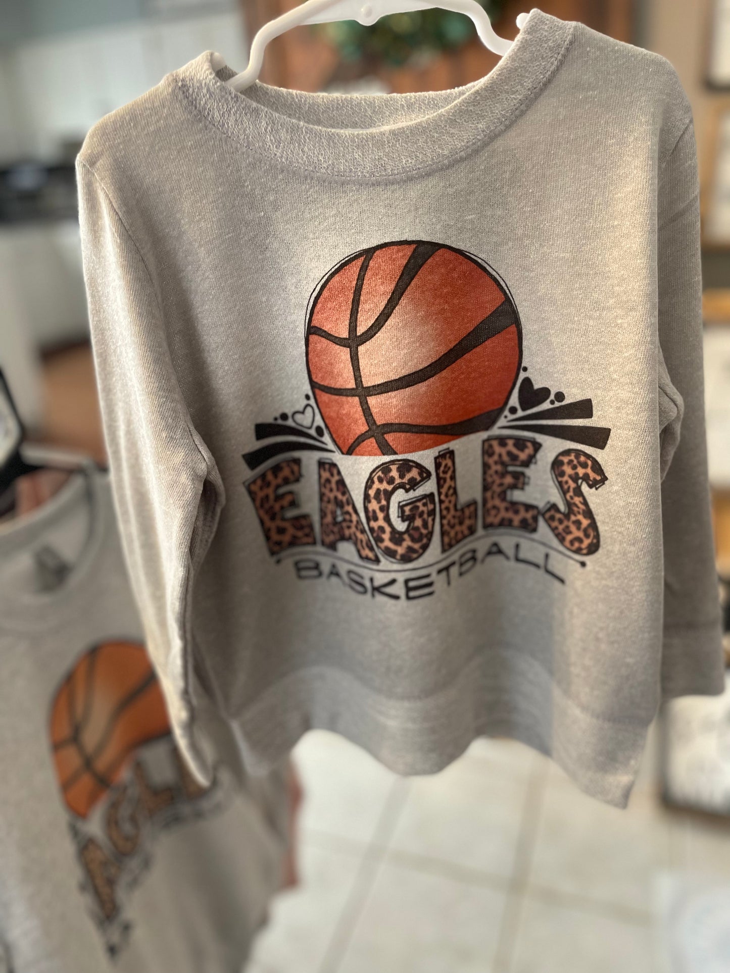 Eagles Basketball Cheetah Sub Crewneck (Toddler\Youth\Adult)