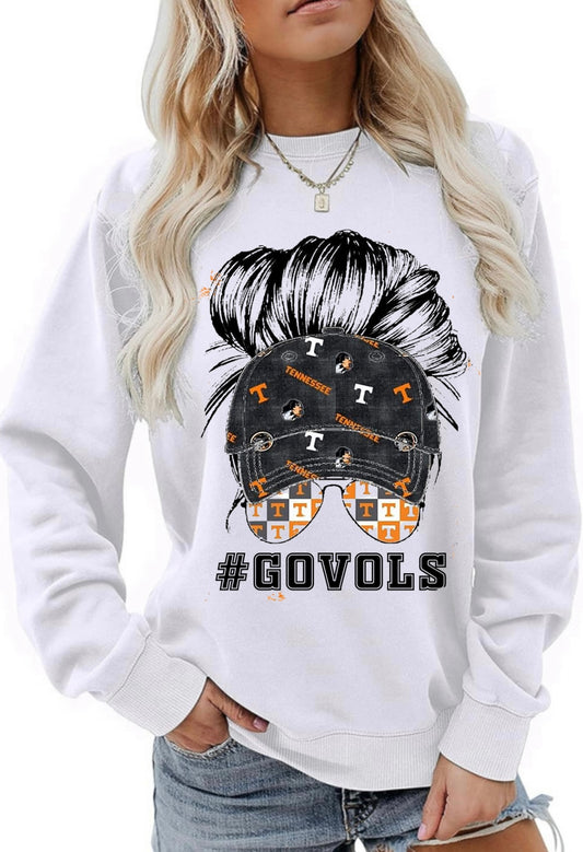 Mom Bun #govols Sub Crewneck