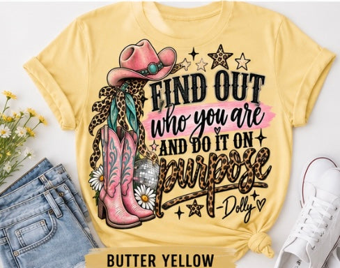 Find Out Who You Are Western Graphic Tee