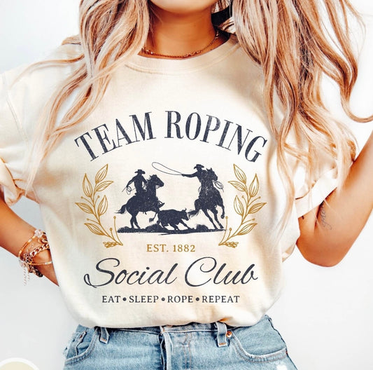Team Roping Social Club Rodeo Shirt