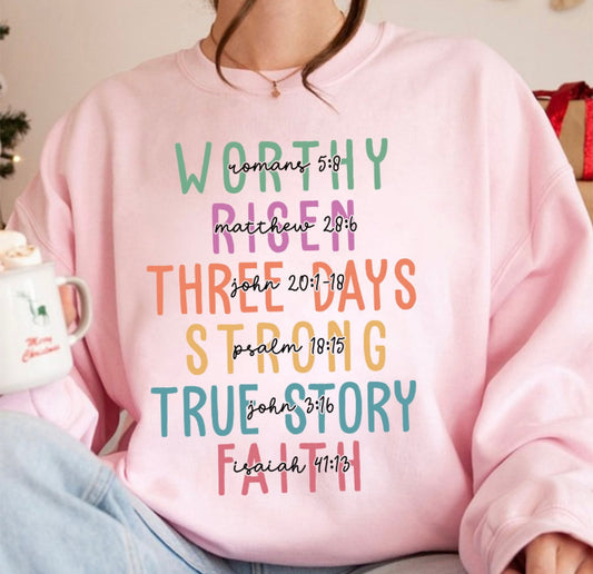 Worthy | Risen | Three Days | Strong | True Story | Faith