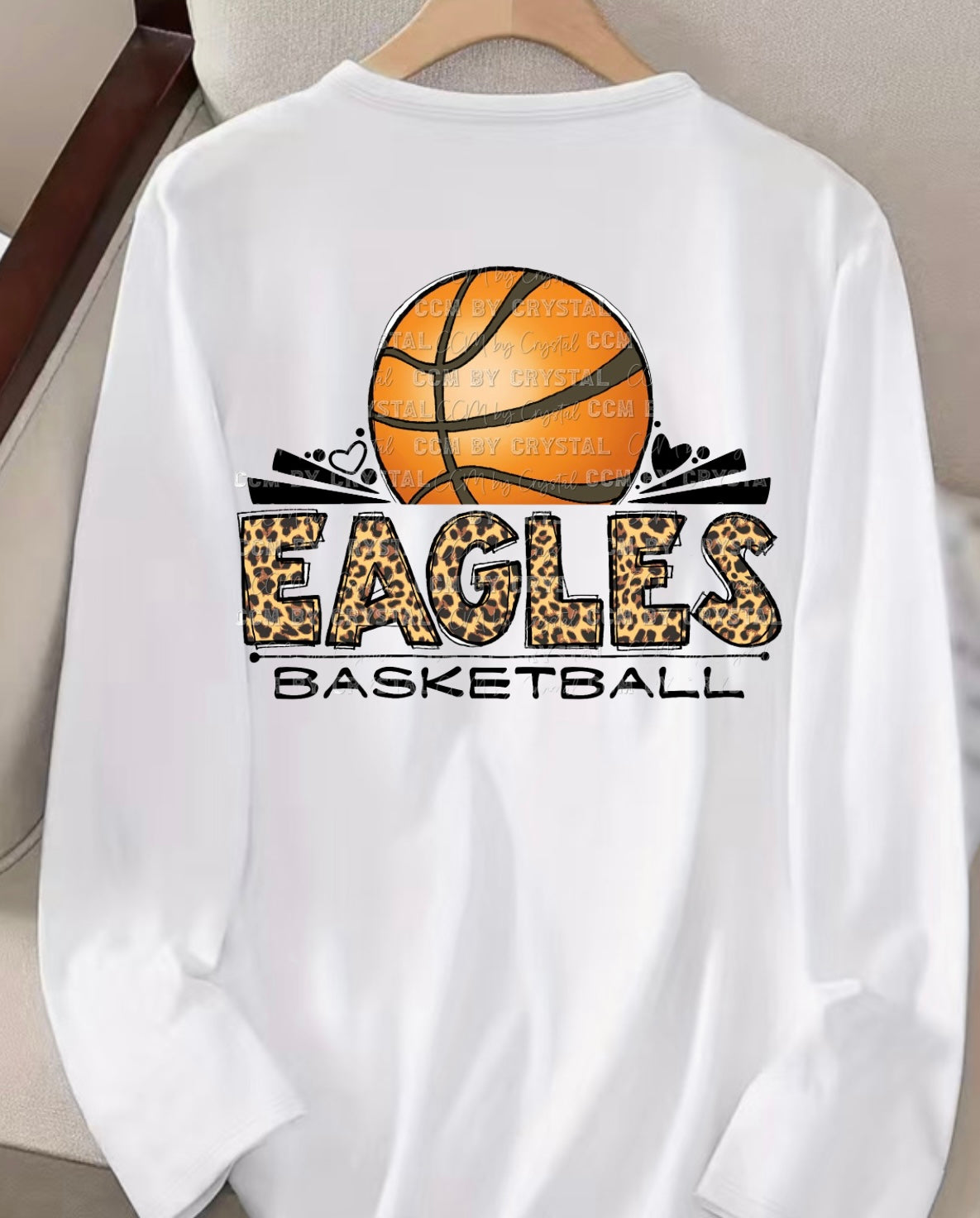 Eagles Basketball Cheetah Sub Crewneck (Toddler\Youth\Adult)