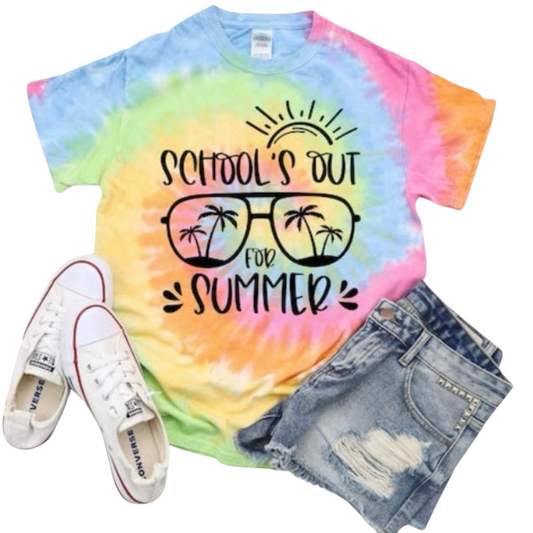 School's Out for Summer - Tie Dye Tee