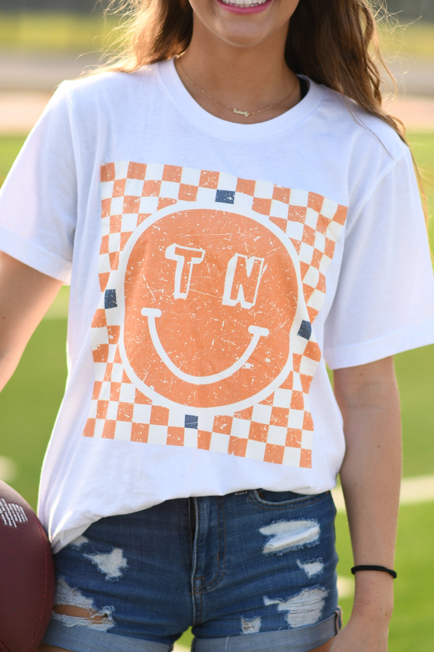 TN Checkered Smiley Tee