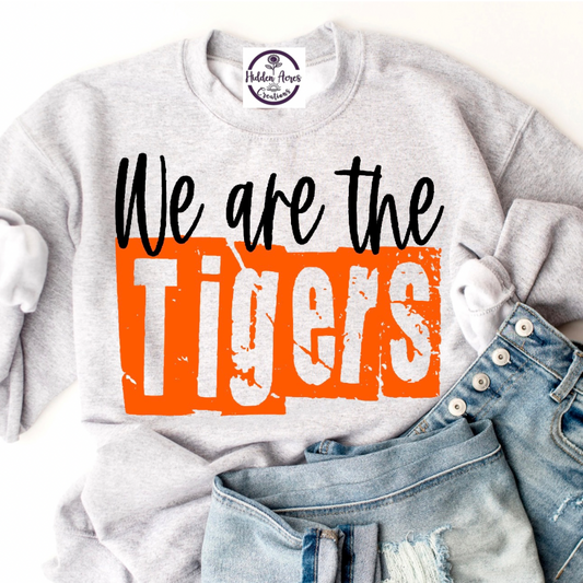 Tigers Block Letter Sub Crewneck (Toddler, Youth, Adult)