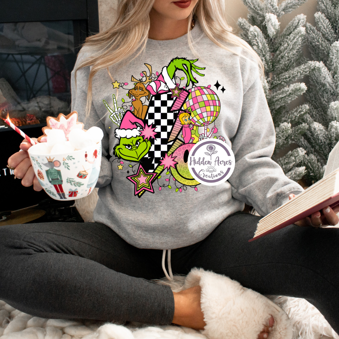 Retro Christmas Sub Crewneck (Toddler,Youth,Adult)