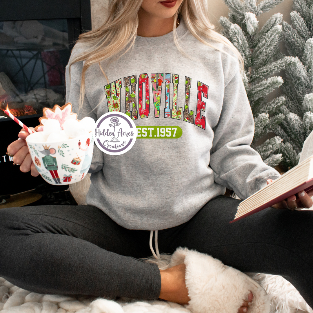 Christmas Town Sub Crewneck (Toddler,Youth,Adult)