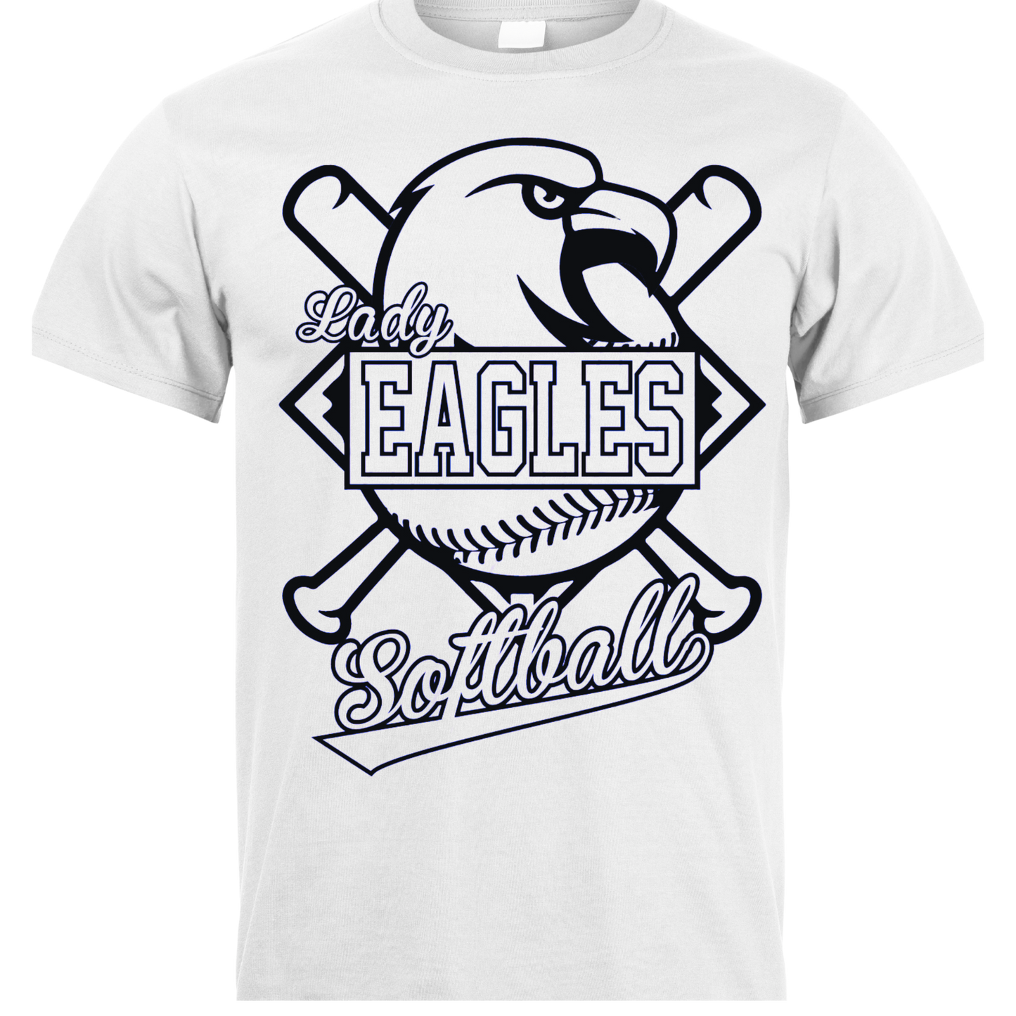 Lady Eagles Softball Long Sleeve or Short Sleeve Tee