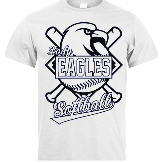 Lady Eagles Softball Long Sleeve or Short Sleeve Tee