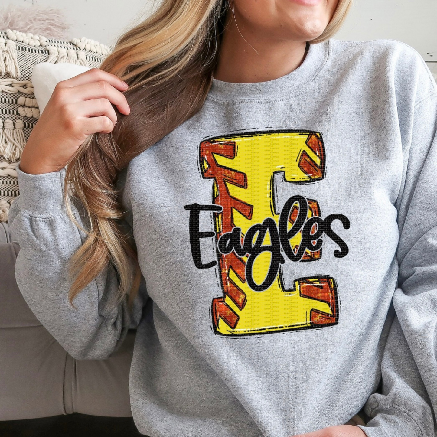 Eagles Softball E  Crewneck