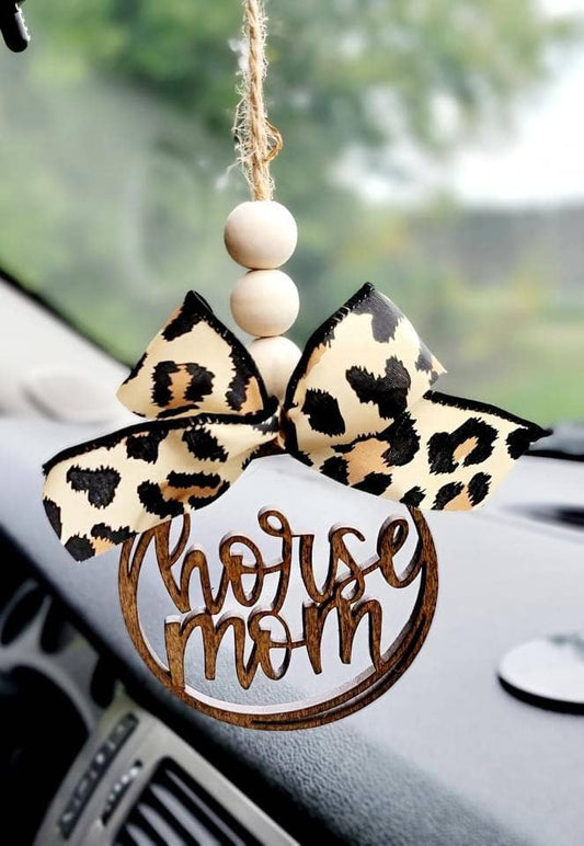 Wholesale Horse Mom Car Charm Ornament: Cheetah