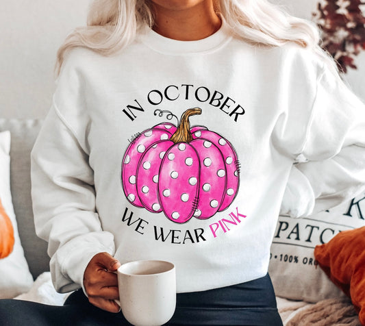 In October We Wear Pink Sub Sweatshirt