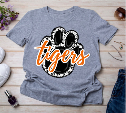 Tigers Paw Tee Black (Toddler, Youth, Adult)