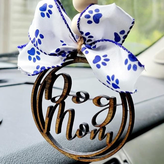 Dog Mom Car Charm