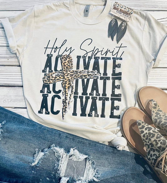 Holy Spirit Activate Tee | Cheetah Shirt