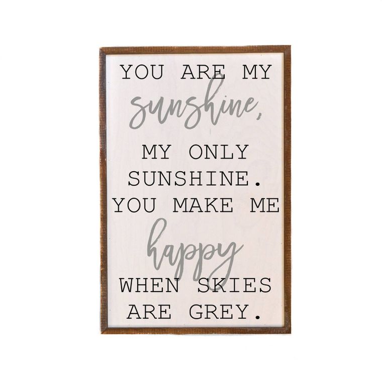 You Are My Sunshine | Wooden Sign | Rustic Décor | Farmhouse | Kids Room Décor